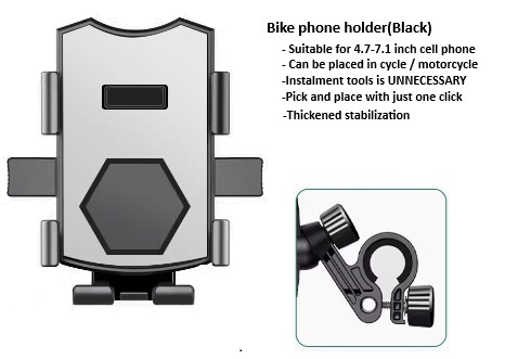 Bike phone holder(Black)