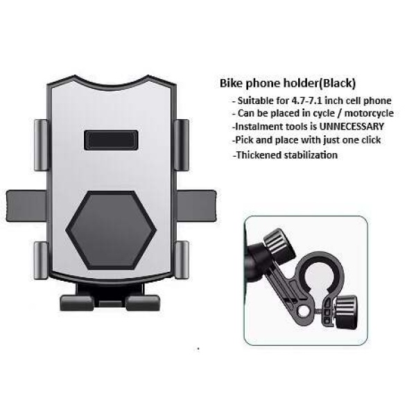 Bike phone holder(Black)