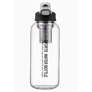 Glass Sports Water Bottle with Tea Infuser 1000ml1L High-Temp Glass Sports Tea 1000mlGlass water cup with large capacity and high temperature resistance 1 liter tea water separation tea cup for men and women summer sports kettle 1000ml