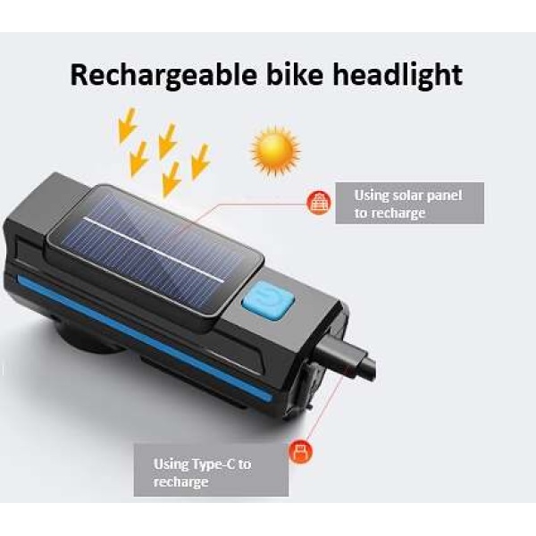 Rechargeable bike headlight